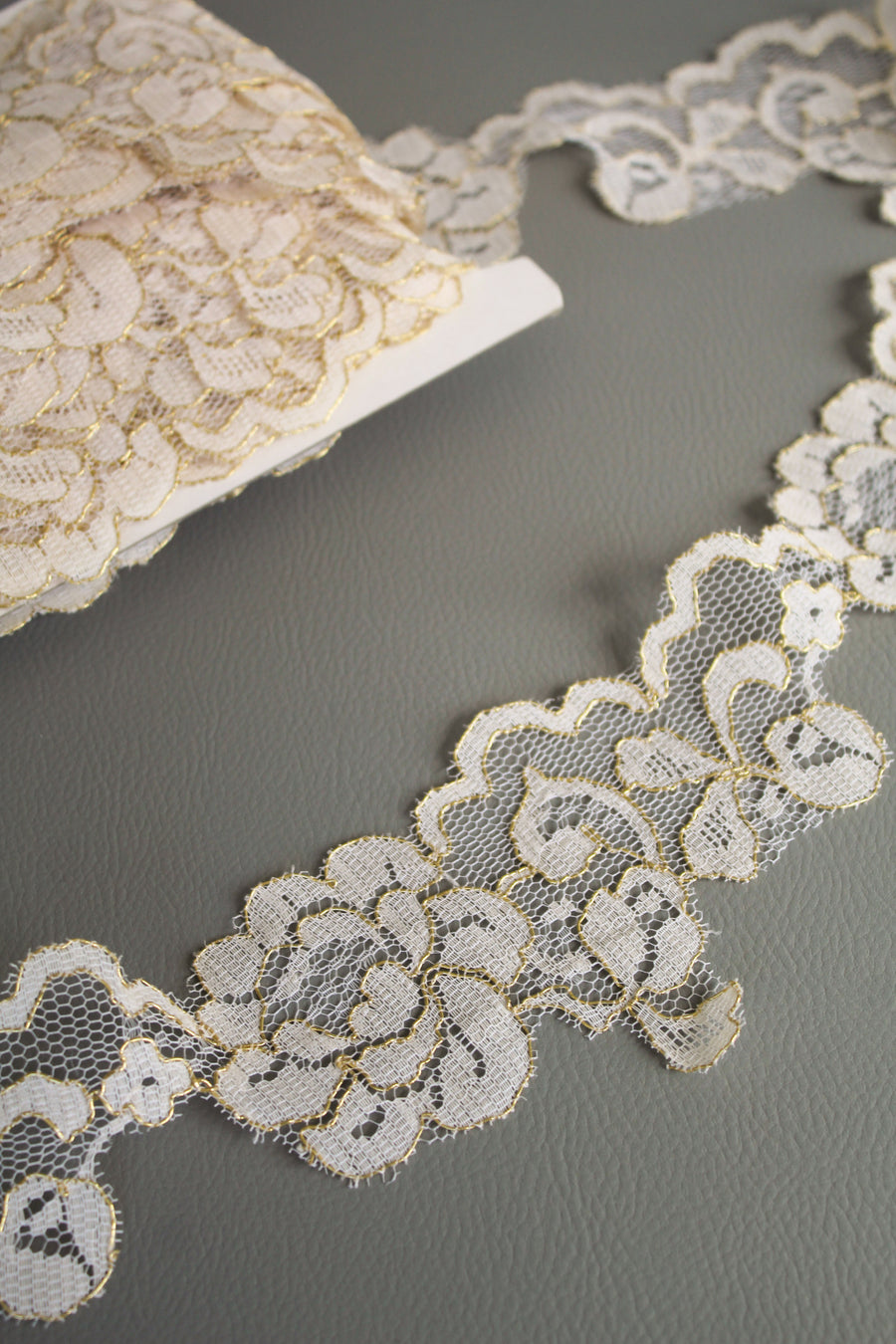 #11 Archival Alencon Lace - 8cm | Gold