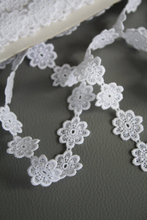 #20 Archival Austrian Guipure Lace - 2.5cm | White
