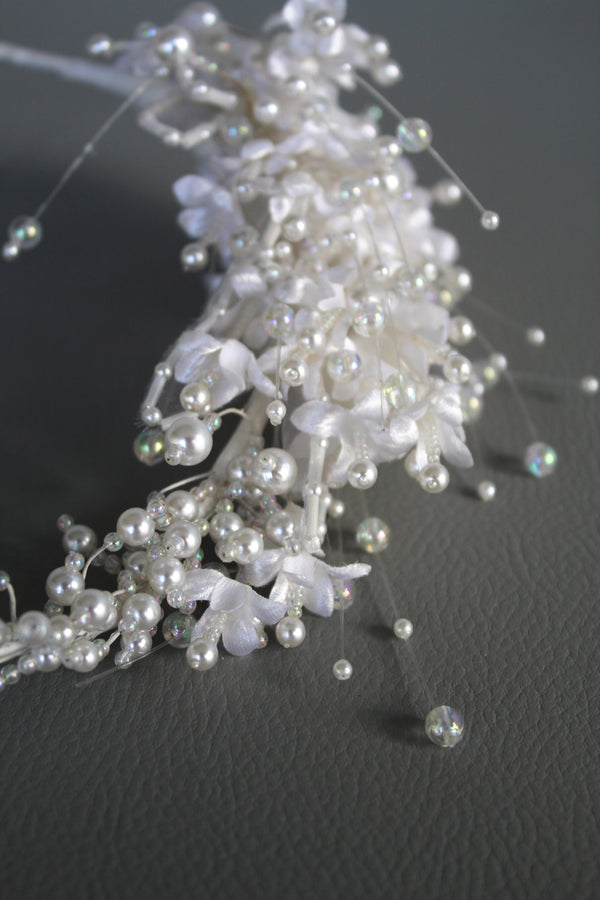 Vintage Pearl Embellished Head Piece #4