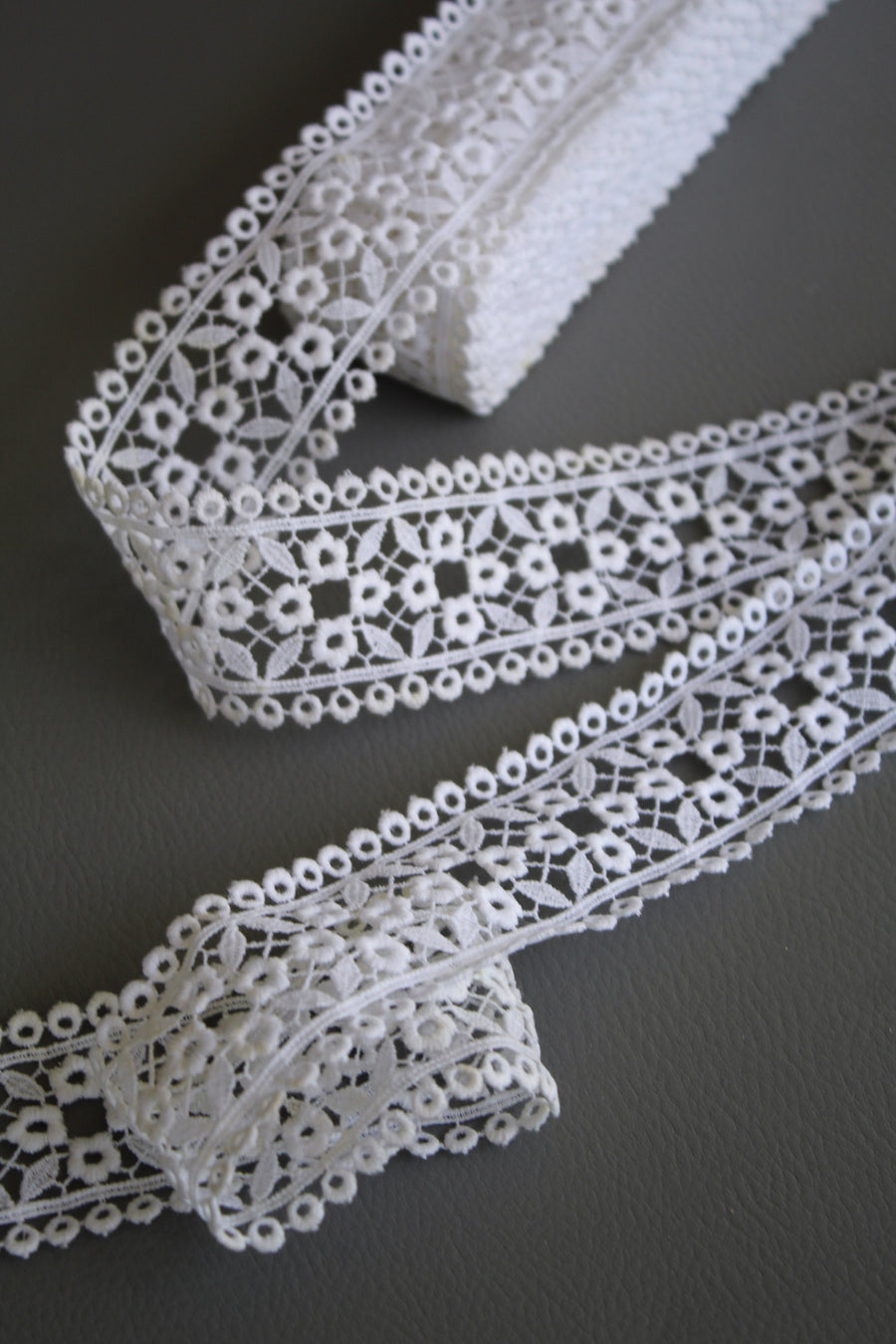 #25 Archival Austrian Guipure Lace - 4cm | Off White