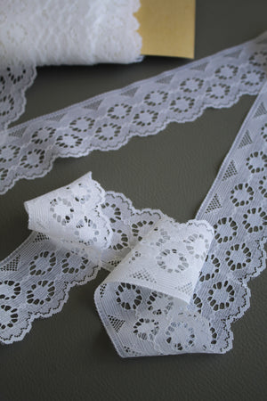 #26 Archival Dutch Chantilly Lace - 5cm | White