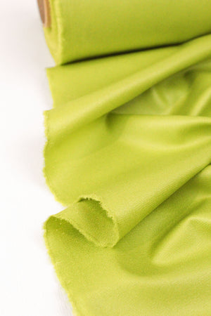 Mela - Liquid Finish Crepe Suiting | Lime