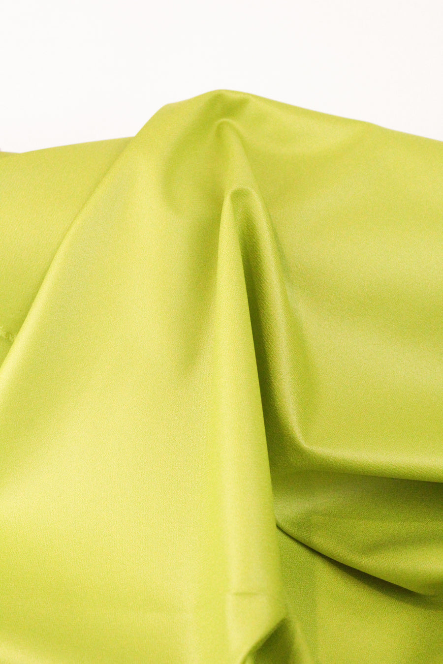 Mela - Liquid Finish Crepe Suiting | Lime