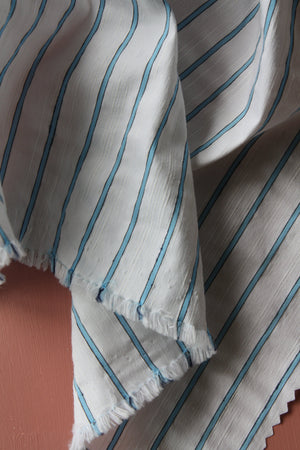 Barry - Stretch Cotton Stripe | Milk