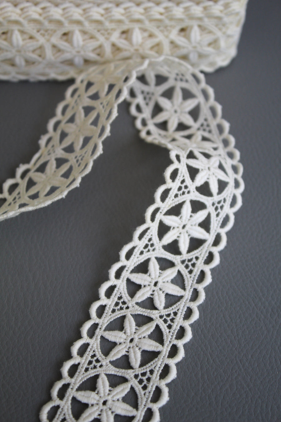 #34 Archival Austrian Guipure Lace - 4cm | Cream