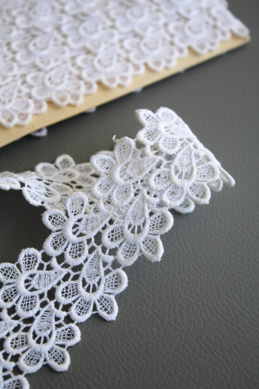 #33 Archival Austrian Guipure Lace - 5cm | Off White