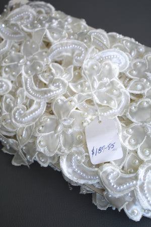 #30 Archival Beaded Venetian Lace - 18cm | Ivory