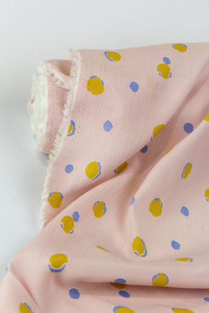 Pebbles - Printed Viscose | Baby Pink