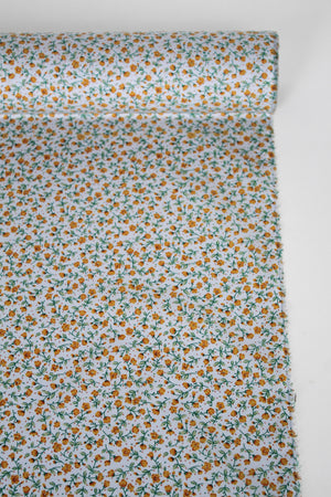 Mélina - Printed Cotton Poplin | Powder