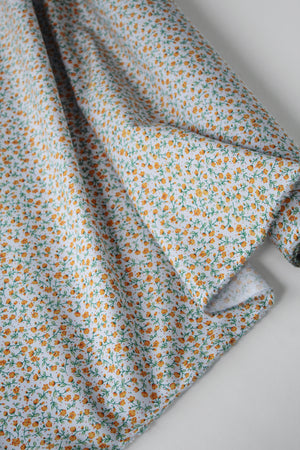 Mélina - Printed Cotton Poplin | Powder