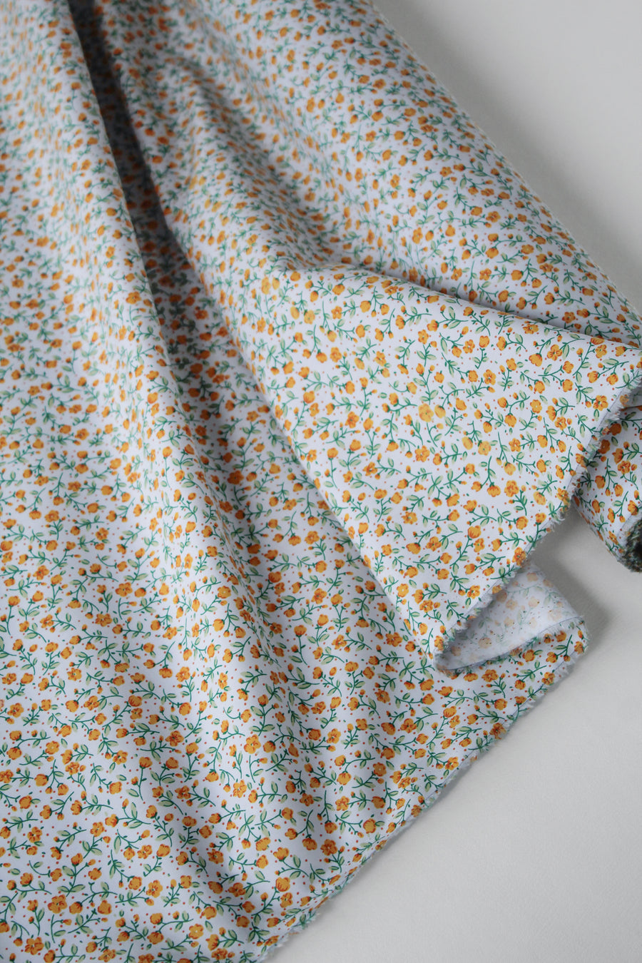 Mélina - Printed Cotton Poplin | Powder