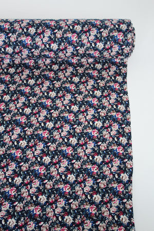 Rosalie - Printed Viscose | Navy