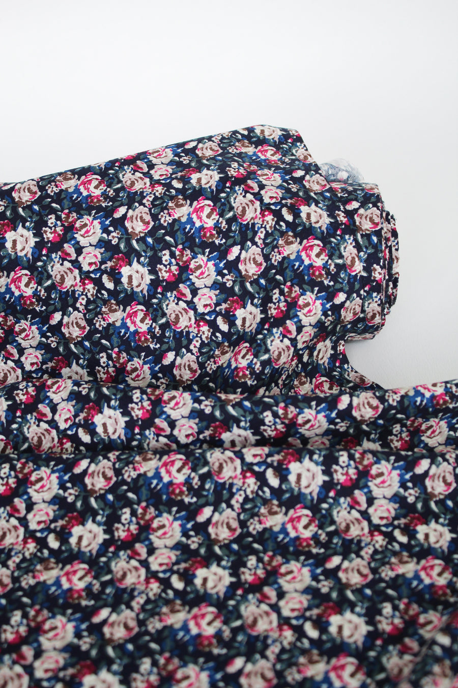 Rosalie - Printed Viscose | Navy