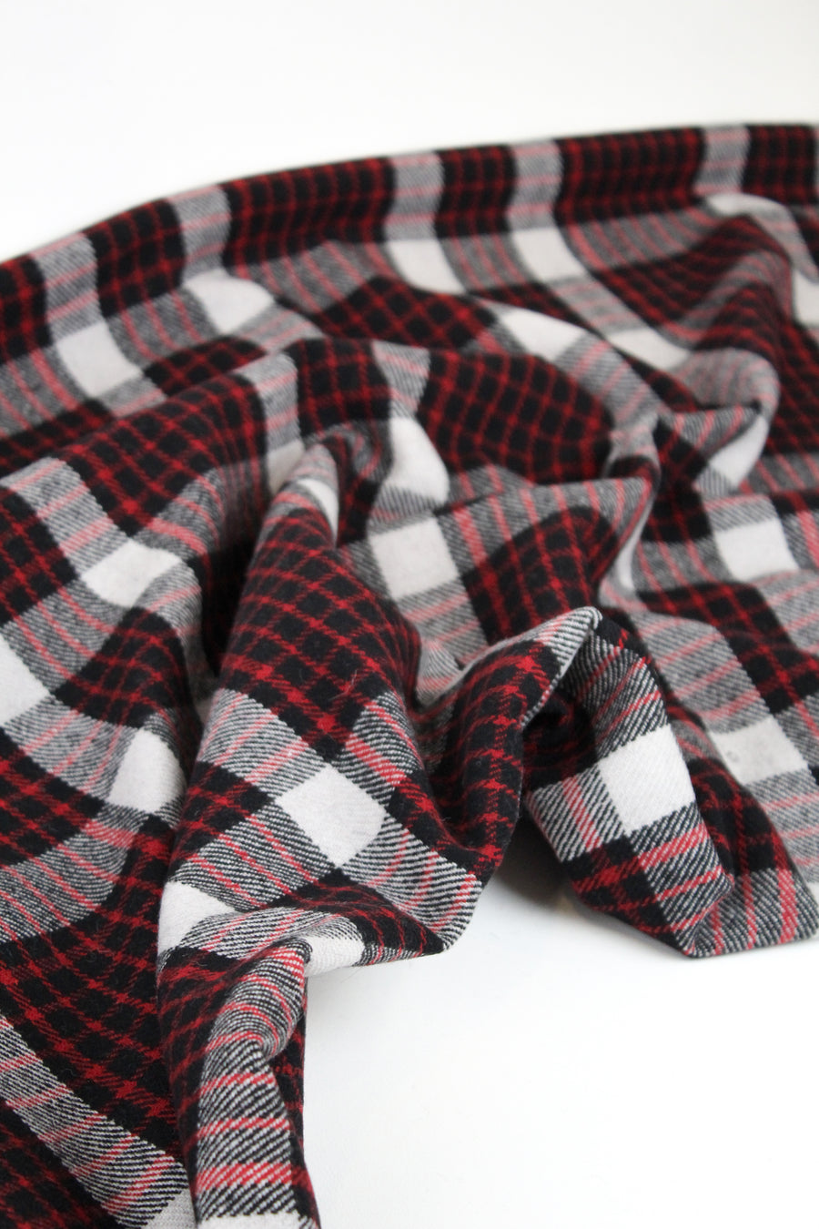 Aosta  - Plaid Wool Coating | Red