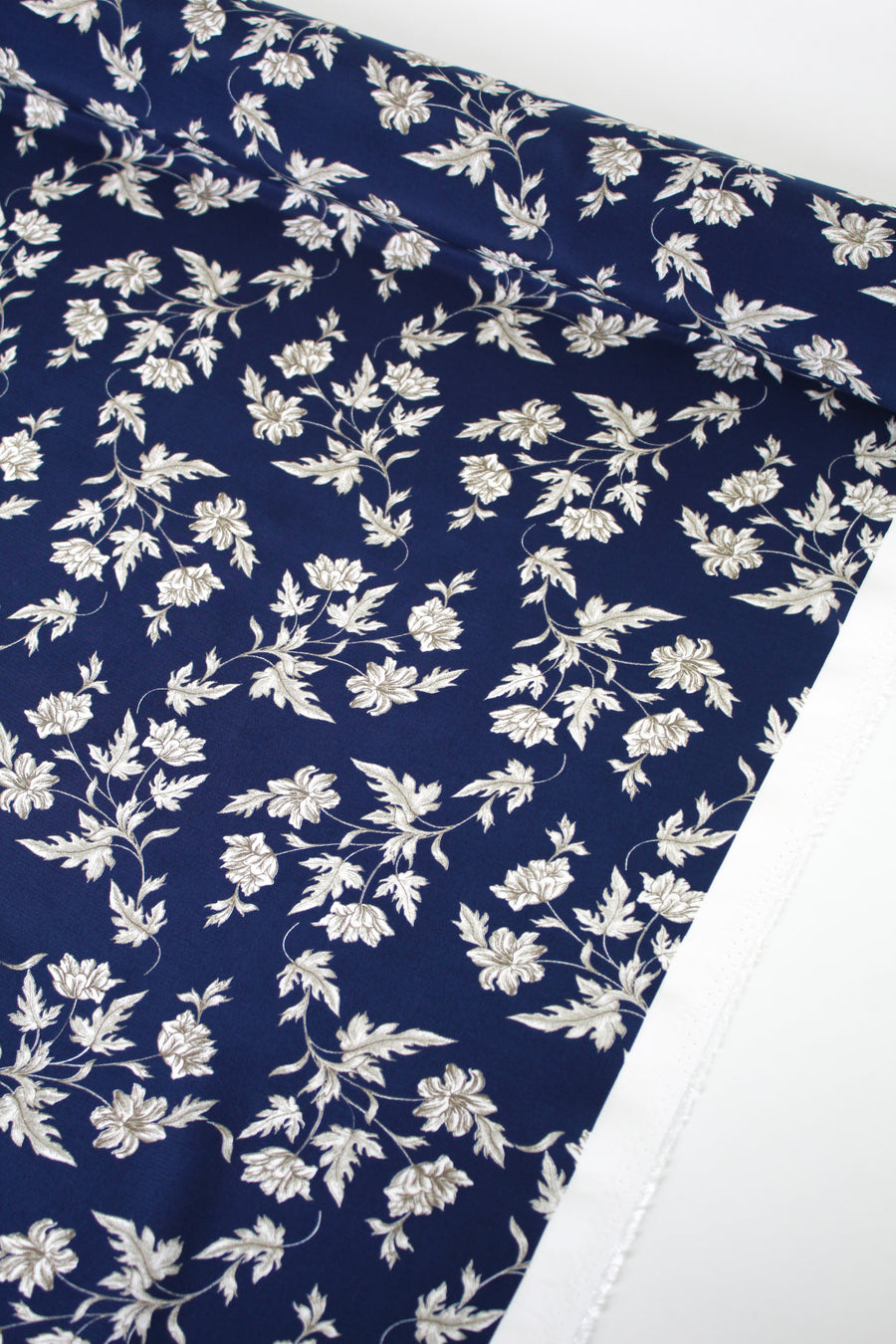 Ida - Printed Viscose | Navy