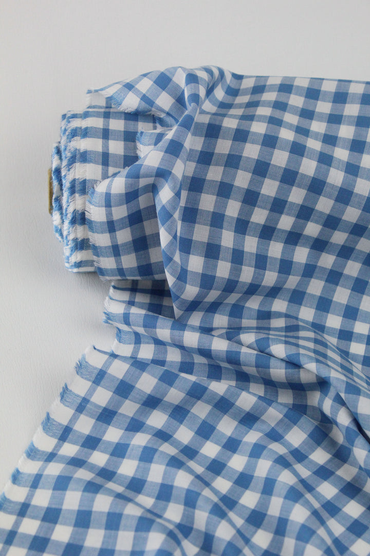 Raquelle - Silk Modal Gingham | Sky