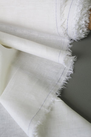 Stretch Linen Muslin - Mid Weight Linen | Eggshell