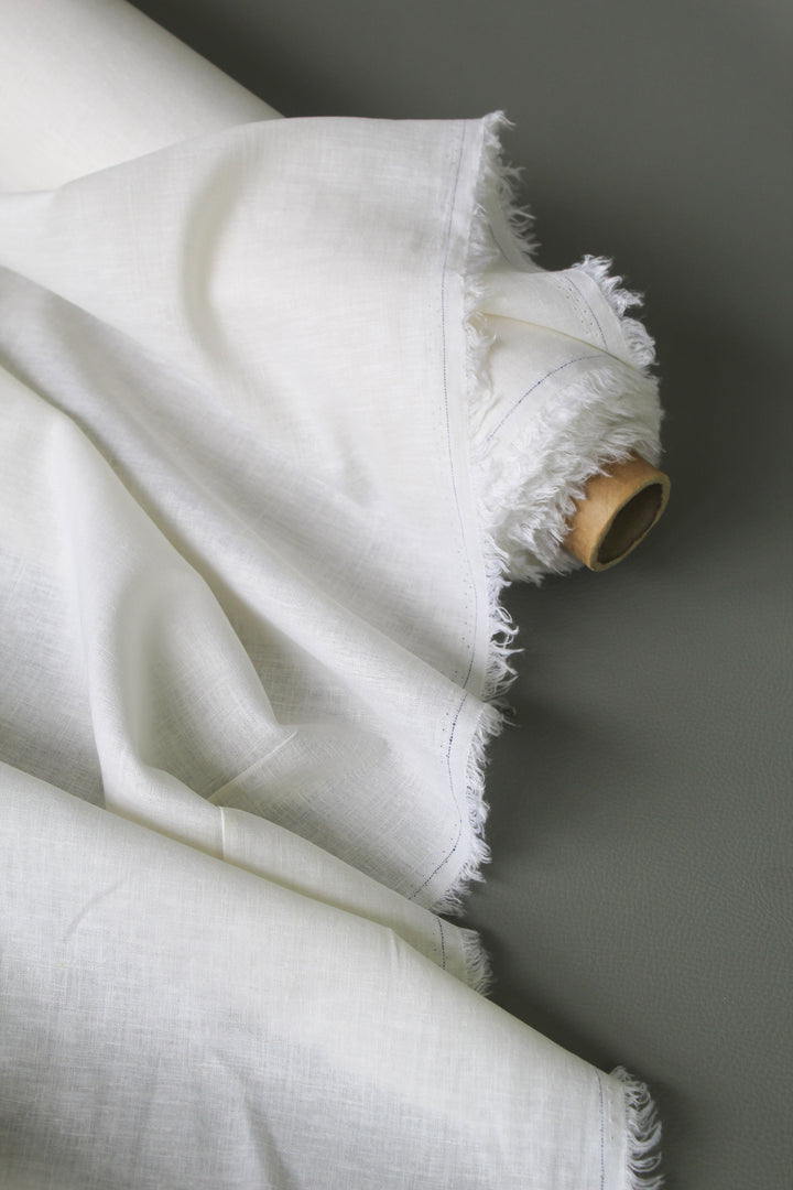 Stretch Linen Muslin - Mid Weight Linen | Eggshell