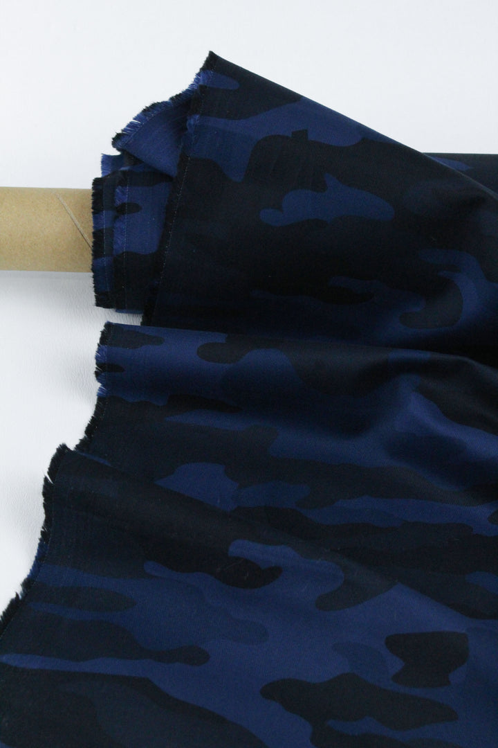 Meisai - Camo Cotton Drill | Indigo