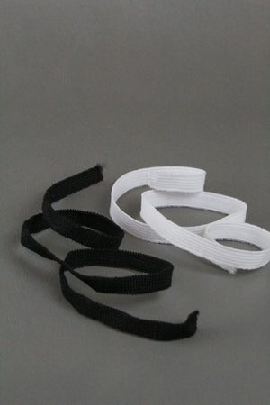 NZ Made Elastic - Black & White