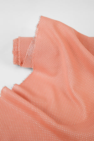 Stella - Lurex Spot Silk | Peach