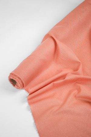 Stella - Lurex Spot Silk | Peach