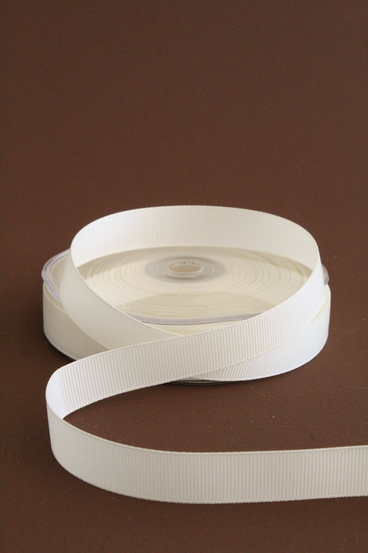 Grosgrain Ribbon - 15MM | Off White