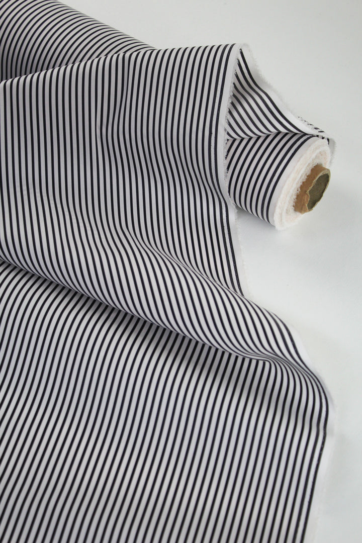 Escada - Yarn Dyed Stripe Shirting | Monochrome