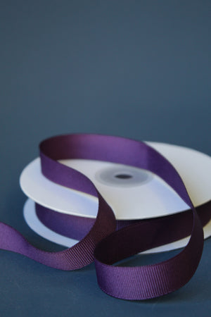 Grosgrain Ribbon - 15MM | Eggplant