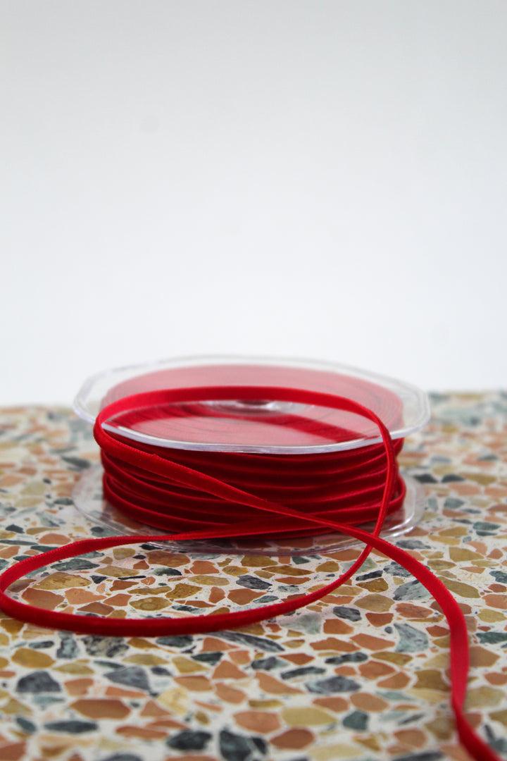 Velvet Ribbon - 3MM | Rouge