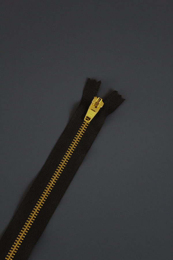 YKK Metal Jean Zips | Black