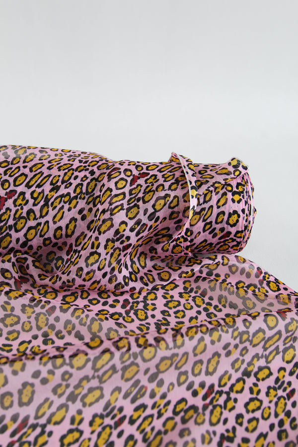 Brocciu - Printed Chiffon | Carnation