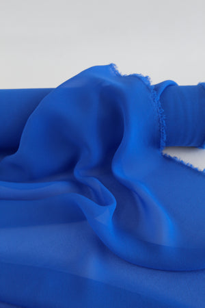 Italian Silk Georgette | Cobalt