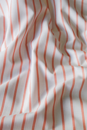 Amelie - Silk Cotton Stripe | Peach