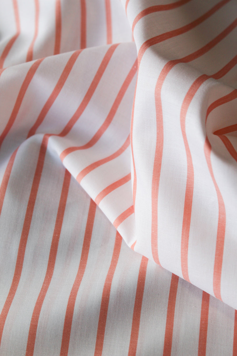 Amelie - Silk Cotton Stripe | Peach