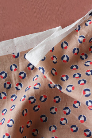 Tommy - Printed Cotton | Peach