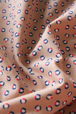 Tommy - Printed Cotton | Peach