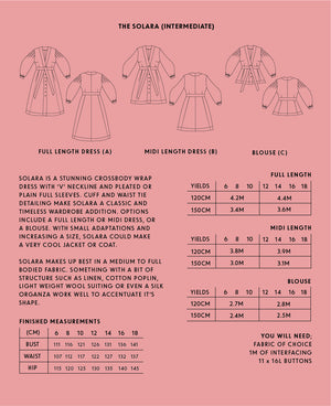 Solara - Drapers Pattern