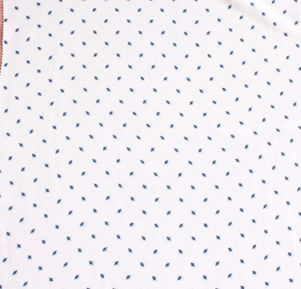 Palermo - Printed Viscose | White