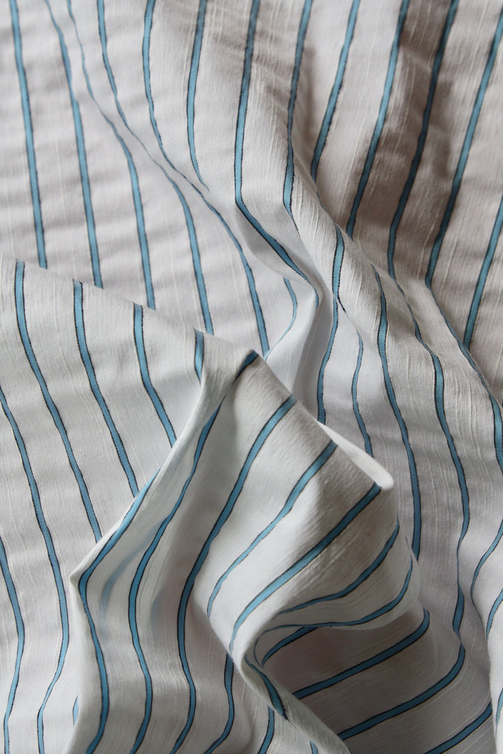 Barry - Stretch Cotton Stripe | Milk