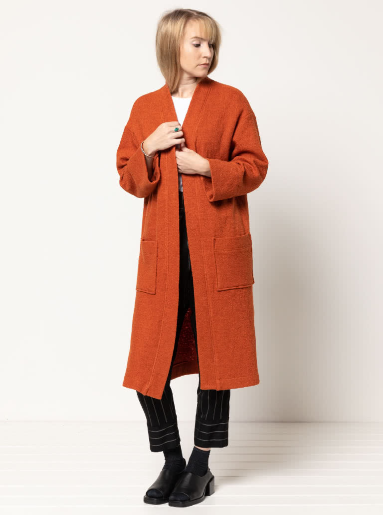 Sigrid Knit Coat Pattern - Style Arc